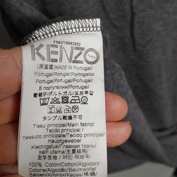 KENZO Graphic Print Cropped Tee M - Picture 6 of 10